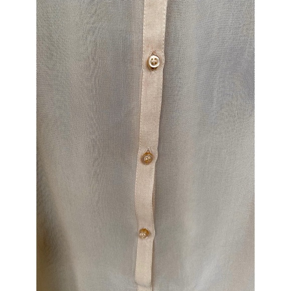 RIVER ISLAND lace ivory 3/4 sleeve flowy blouse - Picture 4 of 8